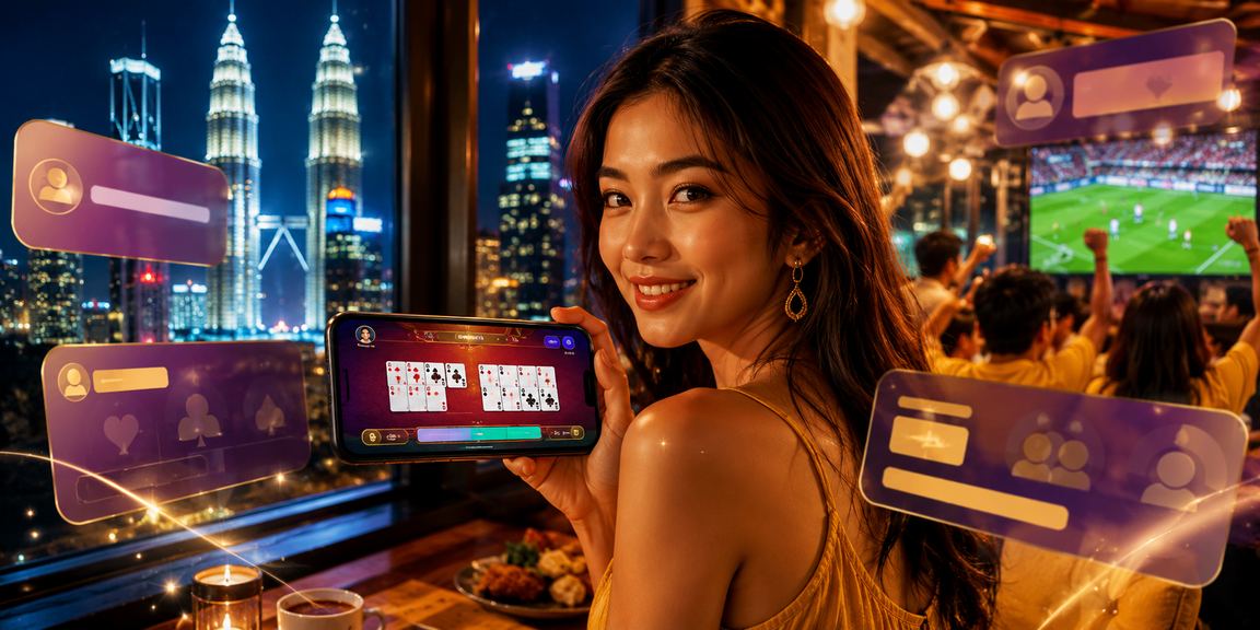 Pemain Malaysia bermain Game Kad Rummy dalam talian di Kuala Lumpur