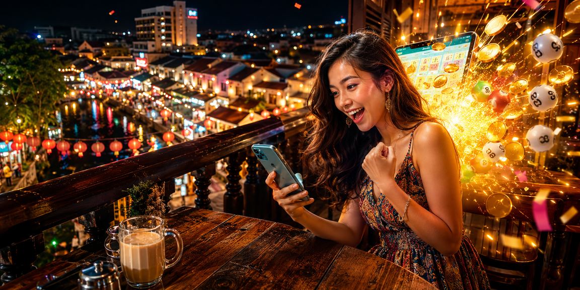 Pengguna Malaysia menyemak maklumat loteri dan sokongan platform 701 dari telefon di Melaka